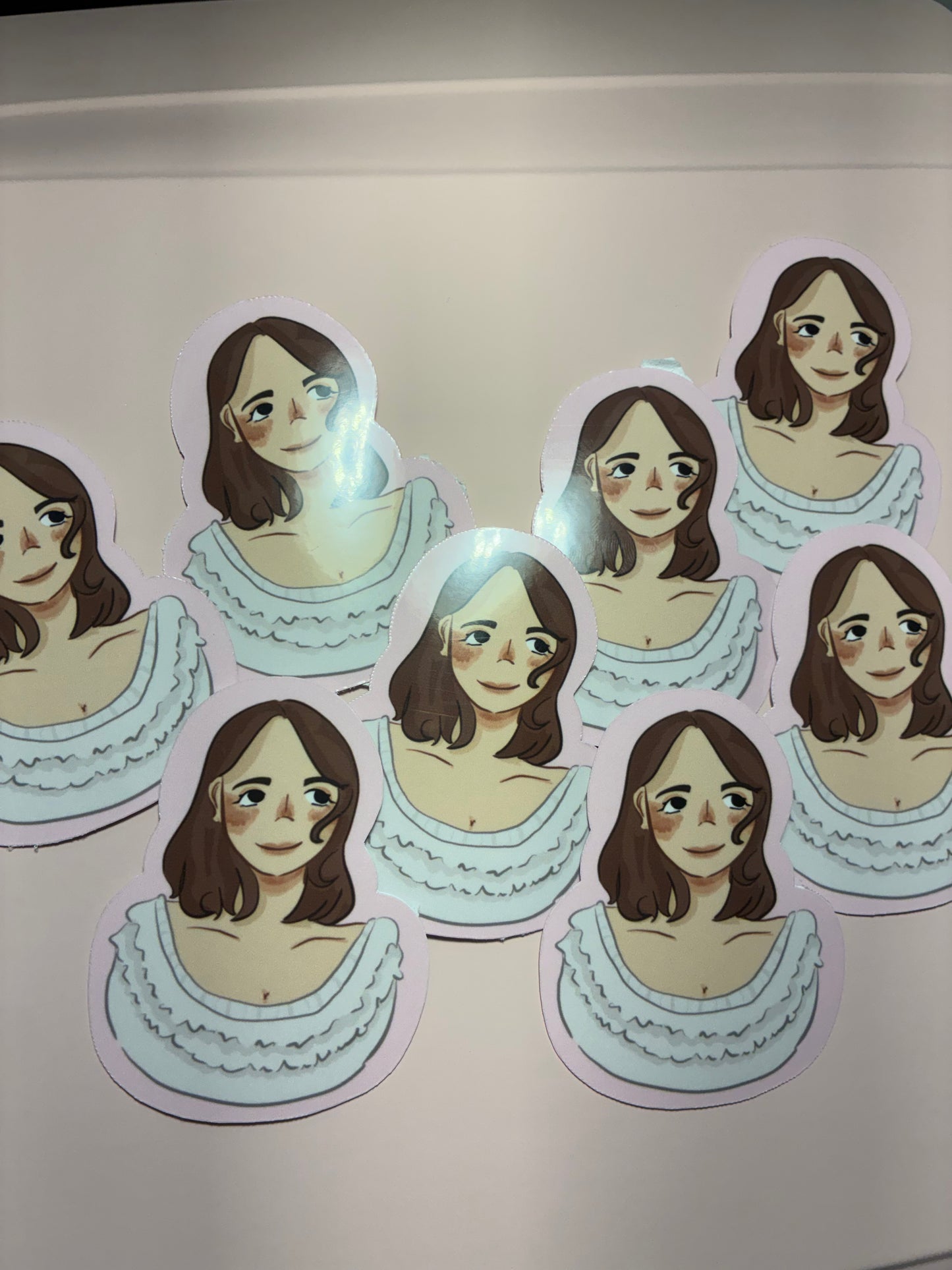 Laufey die cut sticker
