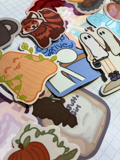 Random sticker grab bag ~ 3 stickers
