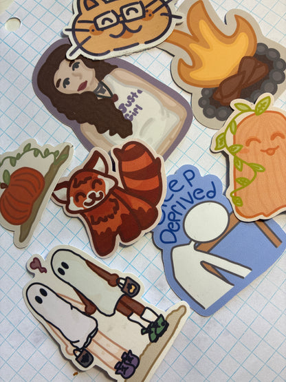Random sticker grab bag ~ 3 stickers