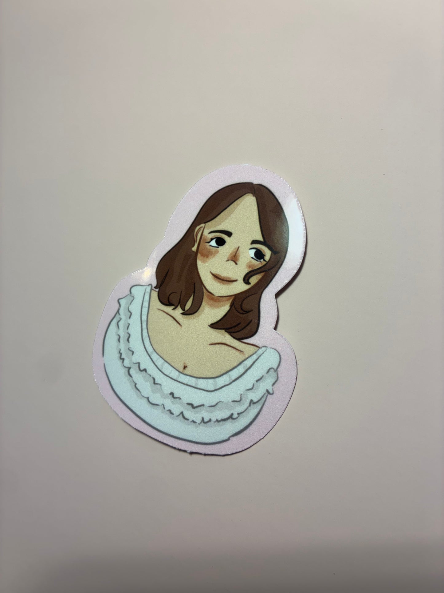Laufey die cut sticker