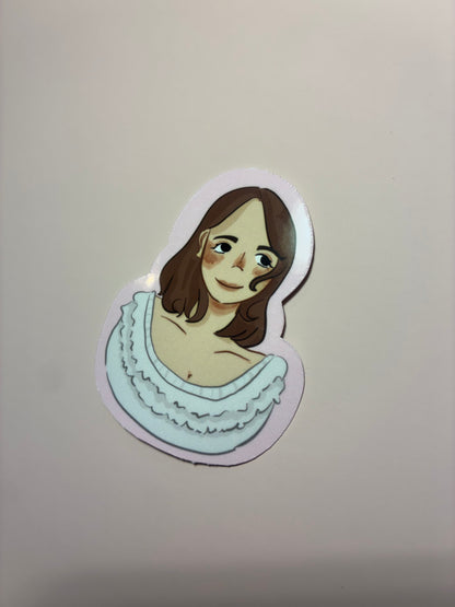 Laufey die cut sticker
