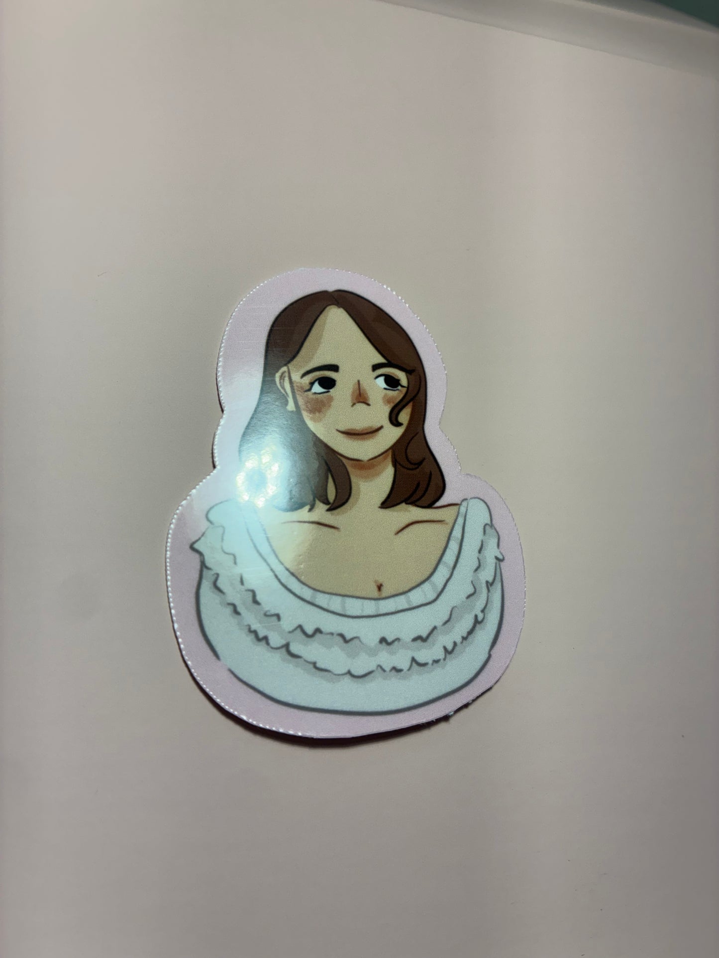Laufey die cut sticker