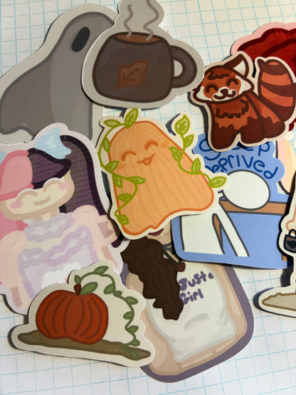 Random sticker grab bag ~ 3 stickers