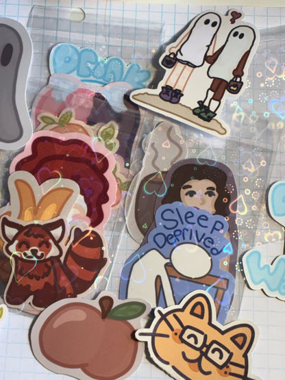 Random sticker grab bag ~ 3 stickers